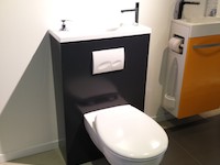 WiCi Bati Wand WC mit integriertem Handwaschbecken - Frei Sodiam Ausstellungsraum (Frankreich - 25) - 1 auf 2
